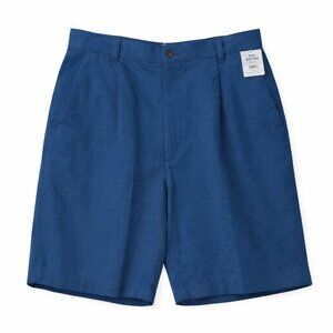 NWT FARAH Khakis Pleated Wrinkle Free Shorts  W36